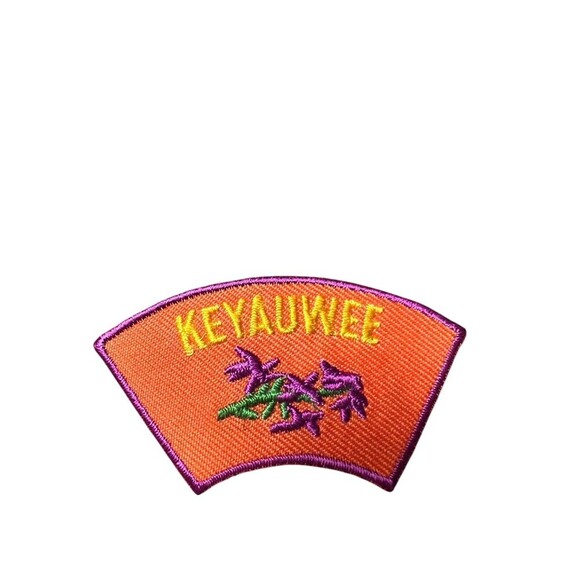 NEW Tribal Native American Keyauwee Indians 2" Embroidered Patch Badge Orange - Picture 1 of 3